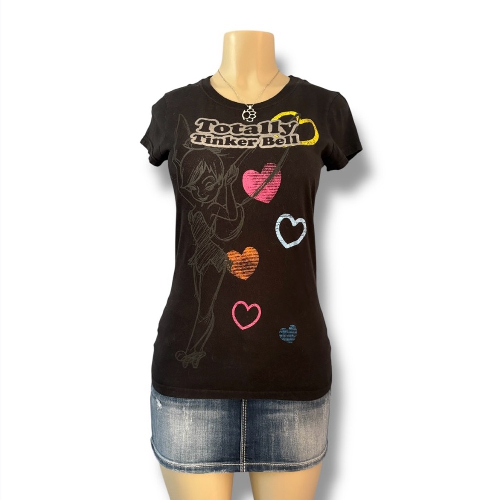 Black Tinker Bell Graphic T-Shirt